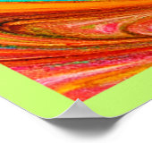 鮮やか抽象芸術の色パターン ポスター (角)