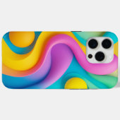 鮮やか抽象芸術の3Dシェイプ Case-Mate iPhoneケース (裏面 (横))