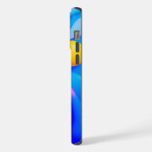 鮮やか抽象芸術の3Dシェイプ iPhoneケース (左側面)
