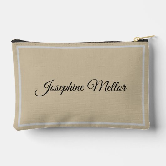 鮮やか抽象芸術アートカップルポートレート アクセサリーポーチ (裏面)