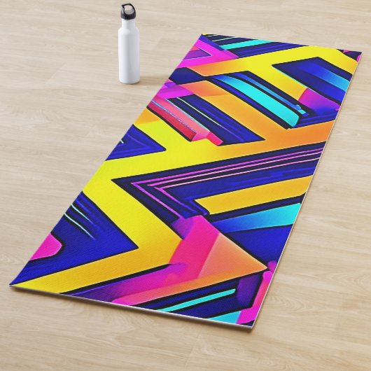 鮮やか抽象芸術アート：エネルギーを解放 ヨガマット (インサイチュ)