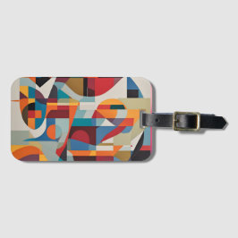 鮮やか抽象芸術アート – 表現力とデシカラフルング ラゲッジタグ