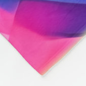 鮮やか抽象芸術カラー波形 フリースブランケット (角)