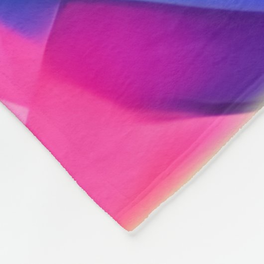 鮮やか抽象芸術カラー波形 フリースブランケット (角)