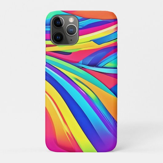 鮮やか抽象芸術カラー波形 Case-Mate iPhoneケース (裏)