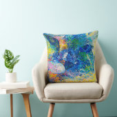 鮮やか抽象芸術キャットアートプリント クッション (椅子)