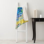 鮮やか抽象芸術キャットアートプリント シェルパブランケット (インサイチュ)