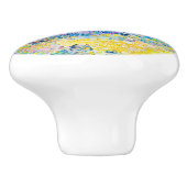 鮮やか抽象芸術キャットアートプリント セラミックノブ (側面)