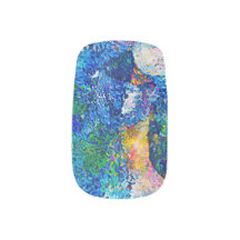 鮮やか抽象芸術キャットアートプリント