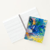 鮮やか抽象芸術キャットアートプリント ノートブック (内部)