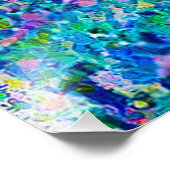 鮮やか抽象芸術キャットアートプリント フォトプリント (角)