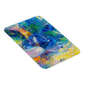 鮮やか抽象芸術キャットアートプリント マグネット (右側)