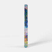 鮮やか抽象芸術キャットアートプリント SAMSUNG GALAXYケース (右側面)