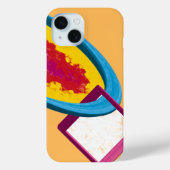 鮮やか抽象芸術コスモスリングや輪&スクエア – モダン Case-Mate iPhoneケース (裏面)