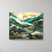 鮮やか抽象芸術サンセットクレーン掛けキャンバスPr キャンバスプリント (正面)