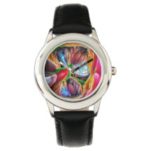 鮮やか抽象芸術チューリップ反射