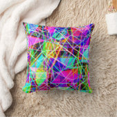 鮮やか抽象芸術パターンデザイン クッション (ブランケット)