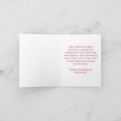 鮮やか抽象芸術フローラフラットサンキューカード サンキューカード (内部)