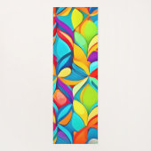 鮮やか抽象芸術フローラ爆発 ヨガマット (裏面)