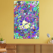 鮮やか抽象芸術フローラ1 キャンバスプリント (インサイチュ (リビング))