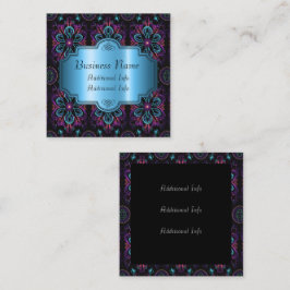 鮮やか抽象芸術フローラ スクエア名刺