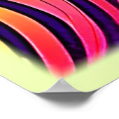 鮮やか抽象芸術フローラ ポスター (角)