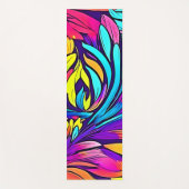 鮮やか抽象芸術フローラ ヨガマット (正面)