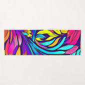 鮮やか抽象芸術フローラ ヨガマット (正面(横))