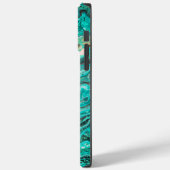 鮮やか抽象芸術フ絵を描ロティール(緑がかった色)グリーンカスタムアート Case-Mate iPhoneケース (裏面 / 左)