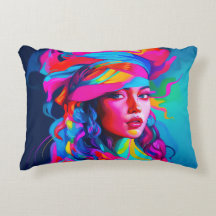 鮮やか抽象芸術ポートレート