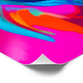 鮮やか抽象芸術ポートレート ポスター (コーナー)