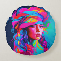 鮮やか抽象芸術ポートレート