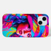 鮮やか抽象芸術ポートレート Case-Mate iPhoneケース (裏面 (横))