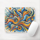 鮮やか抽象芸術マウスパッド マウスパッド (マウス)