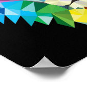 鮮やか抽象芸術ラ絵画オン ポスター (角)