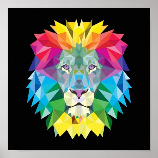 鮮やか抽象芸術ラ絵画オン ポスター (正面)