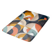 鮮やか抽象芸術中世紀モダン バスマット (アングル)