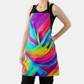 鮮やか抽象芸術図形のアート エプロン (インサイチュ)