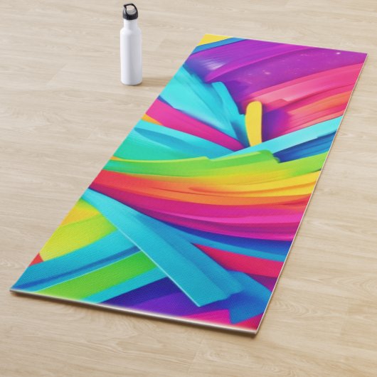 鮮やか抽象芸術図形のアート ヨガマット (インサイチュ)