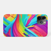 鮮やか抽象芸術図形のアート Case-Mate iPhoneケース (裏面(横))