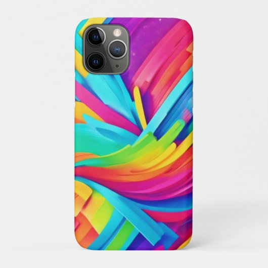 鮮やか抽象芸術図形のアート Case-Mate iPhoneケース (裏)