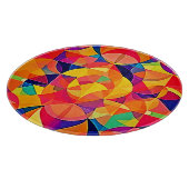 鮮やか抽象芸術対称芸術 カッティングボード (角)