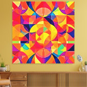 鮮やか抽象芸術対称芸術 キャンバスプリント (インサイチュ (リビング))
