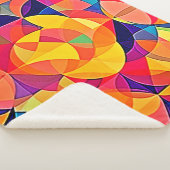 鮮やか抽象芸術対称芸術 シェルパブランケット (3/4)