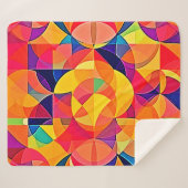 鮮やか抽象芸術対称芸術 シェルパブランケット (正面(横))