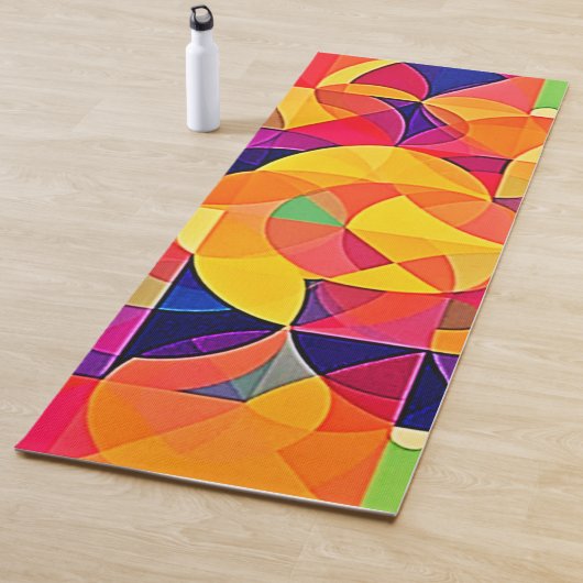 鮮やか抽象芸術対称芸術 ヨガマット (インサイチュ)