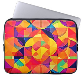 鮮やか抽象芸術対称芸術 ラップトップスリーブ