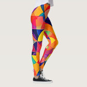 鮮やか抽象芸術対称芸術 レギンス (右)