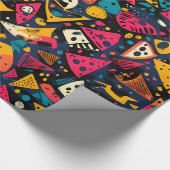 鮮やか抽象芸術幾何学的ラッピング紙 ラッピングペーパー (角)