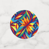 鮮やか抽象芸術幾何数々の色 コンフェッティ (スモール正面)